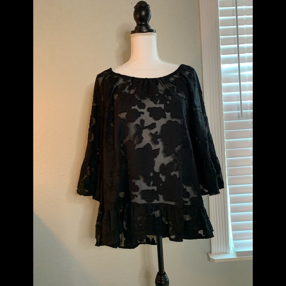 Style and Co. Black Blouse - Picture 1 of 6